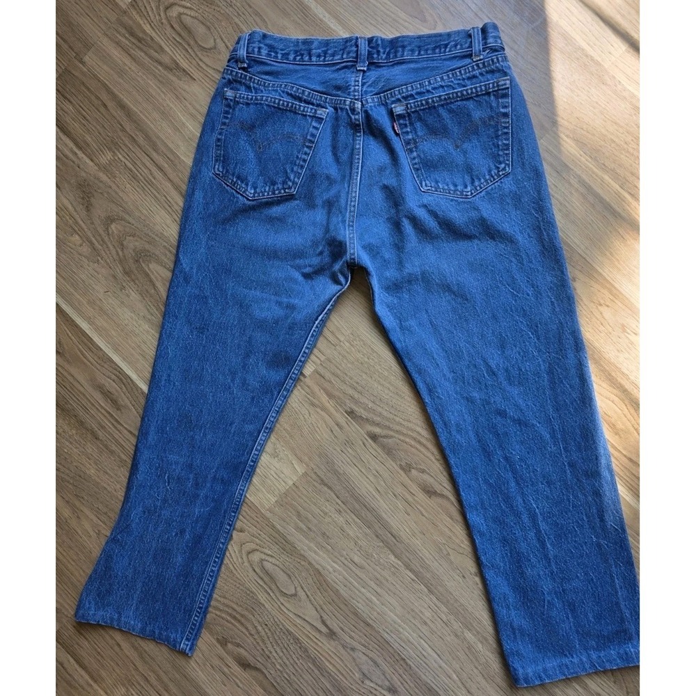 Vintage 80s Levi's 501 High-Rise  Buttonfly Women's 32x26 Blue Denim